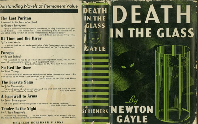 Death in the Glass (Scribner's, 1937).